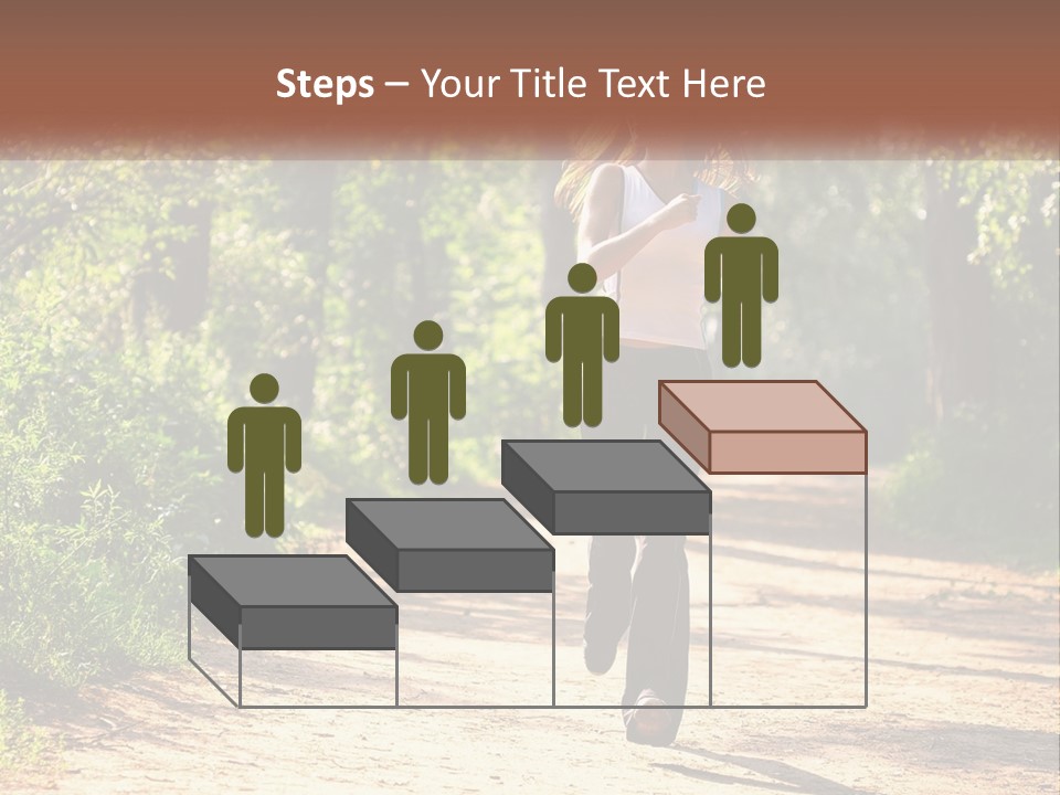 Shape Legs Road PowerPoint Template