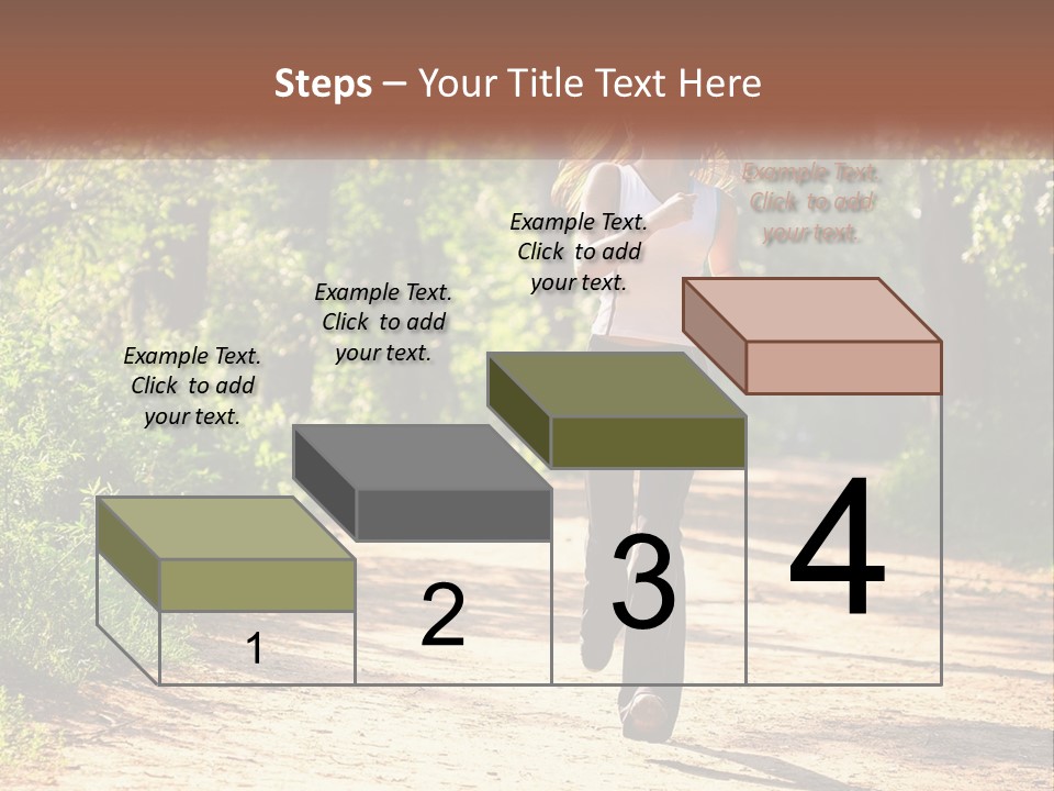 Shape Legs Road PowerPoint Template