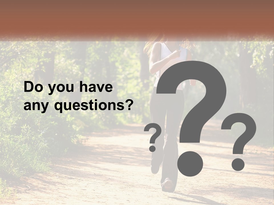 Shape Legs Road PowerPoint Template