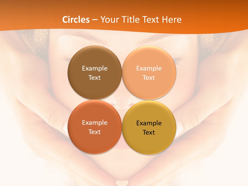 A Woman With A Towel On Her Head With Her Eyes Closed PowerPoint Template