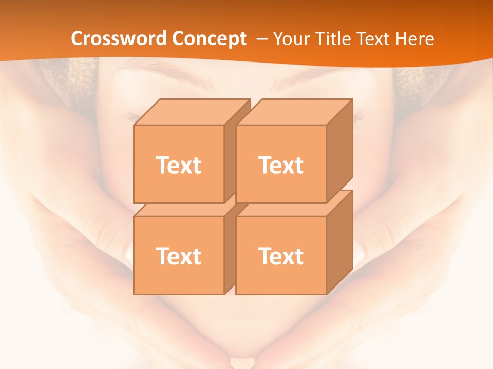 A Woman With A Towel On Her Head With Her Eyes Closed PowerPoint Template