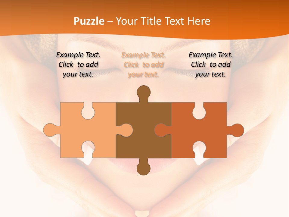 A Woman With A Towel On Her Head With Her Eyes Closed PowerPoint Template