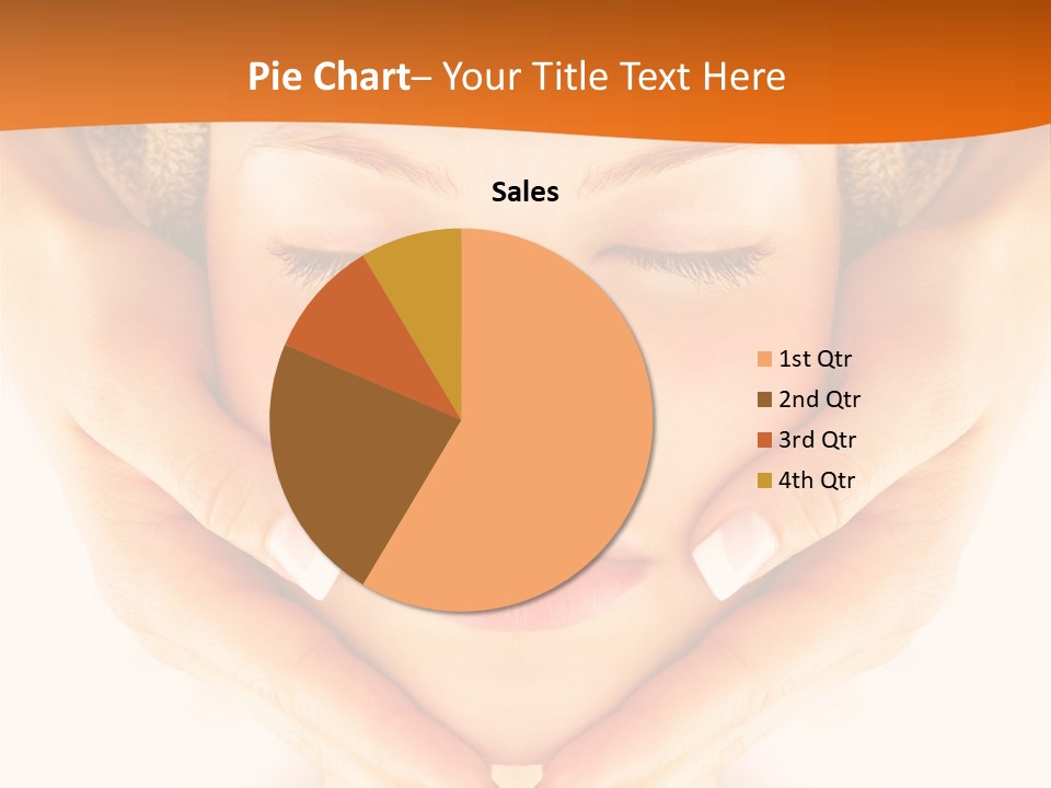 A Woman With A Towel On Her Head With Her Eyes Closed PowerPoint Template
