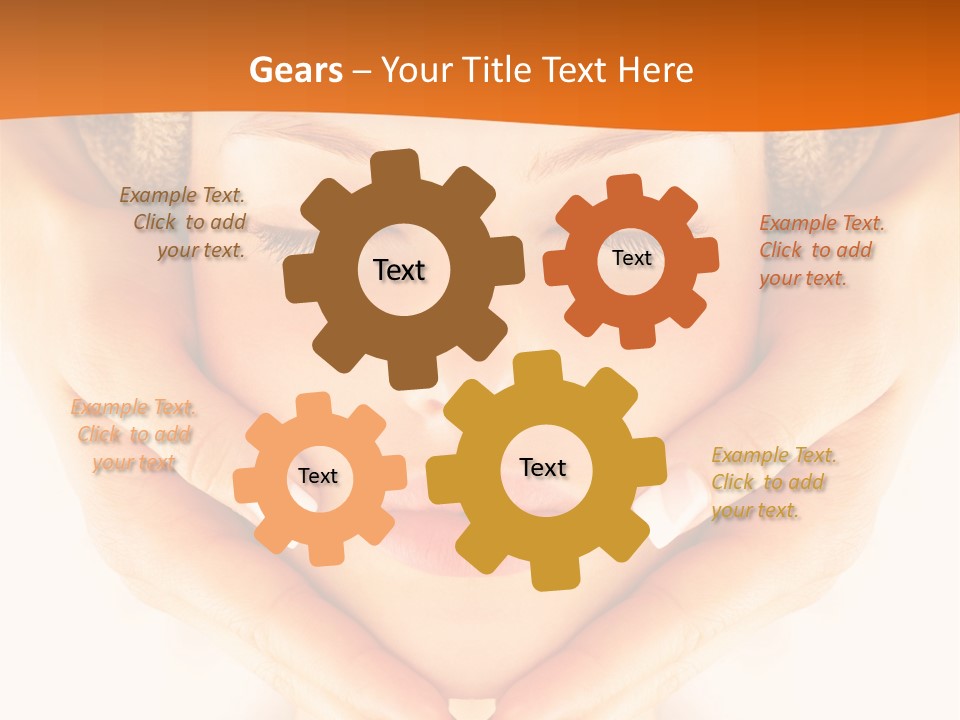 A Woman With A Towel On Her Head With Her Eyes Closed PowerPoint Template