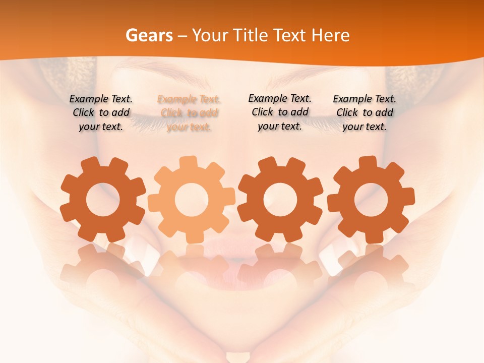 A Woman With A Towel On Her Head With Her Eyes Closed PowerPoint Template