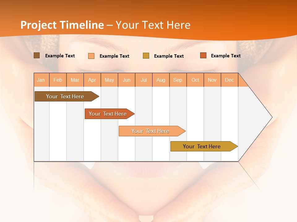 A Woman With A Towel On Her Head With Her Eyes Closed PowerPoint Template