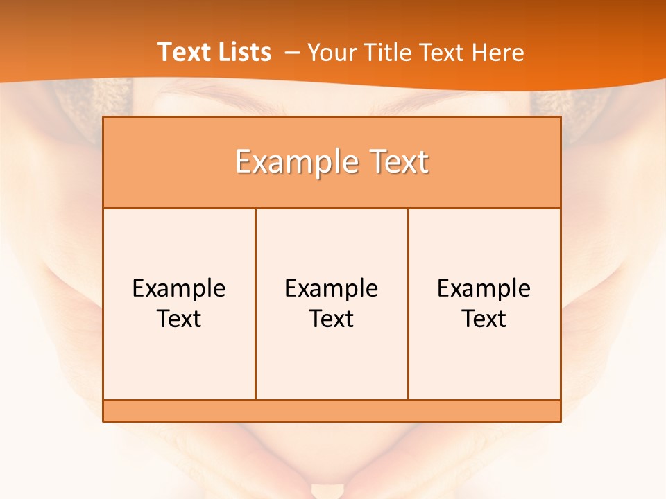 A Woman With A Towel On Her Head With Her Eyes Closed PowerPoint Template