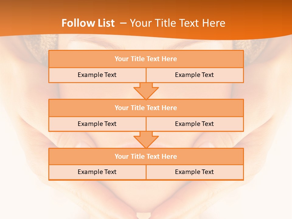 A Woman With A Towel On Her Head With Her Eyes Closed PowerPoint Template