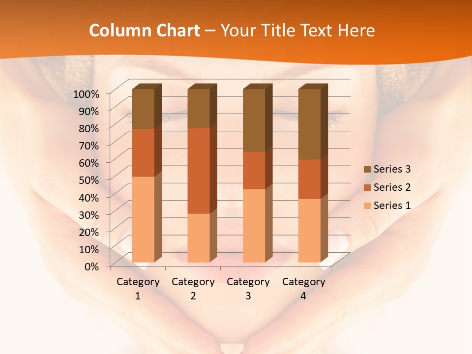 A Woman With A Towel On Her Head With Her Eyes Closed PowerPoint Template
