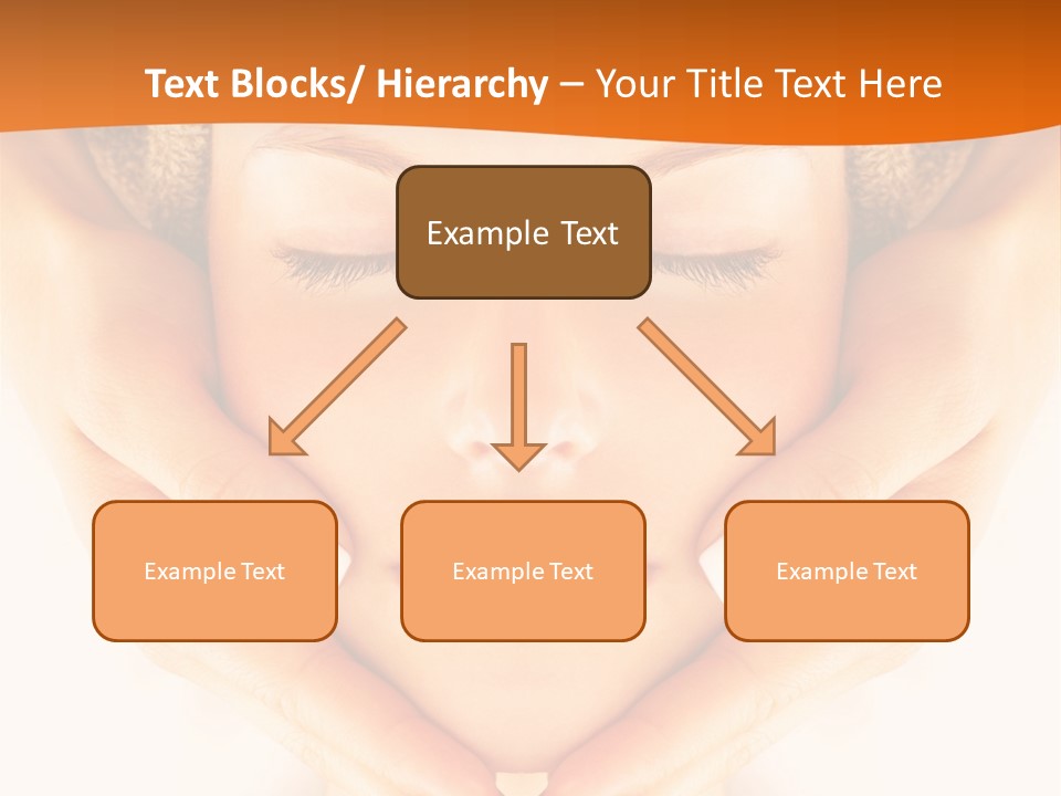 A Woman With A Towel On Her Head With Her Eyes Closed PowerPoint Template