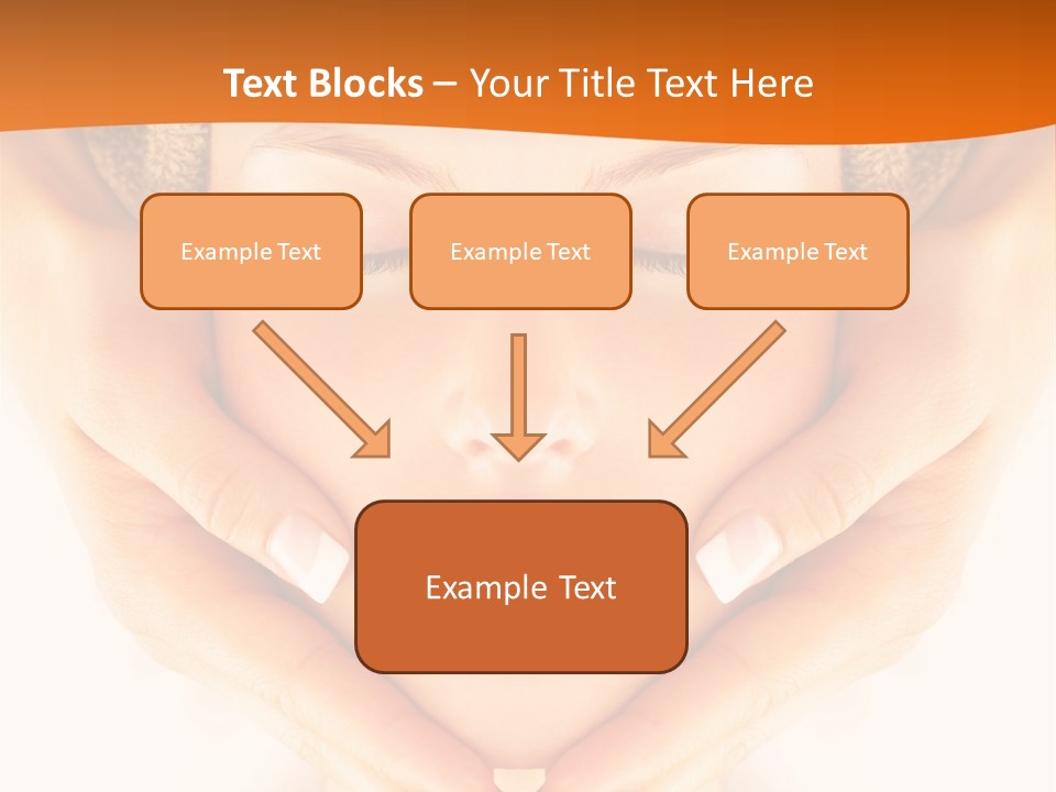 A Woman With A Towel On Her Head With Her Eyes Closed PowerPoint Template
