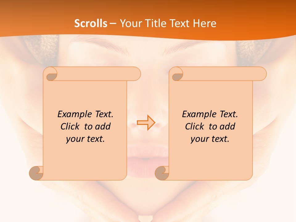 A Woman With A Towel On Her Head With Her Eyes Closed PowerPoint Template