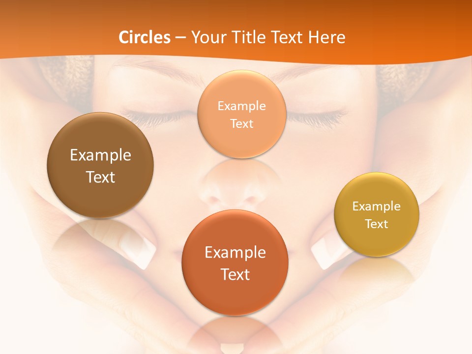 A Woman With A Towel On Her Head With Her Eyes Closed PowerPoint Template