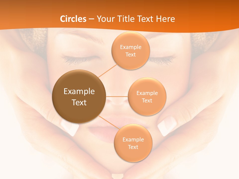 A Woman With A Towel On Her Head With Her Eyes Closed PowerPoint Template