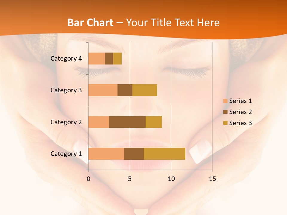 A Woman With A Towel On Her Head With Her Eyes Closed PowerPoint Template