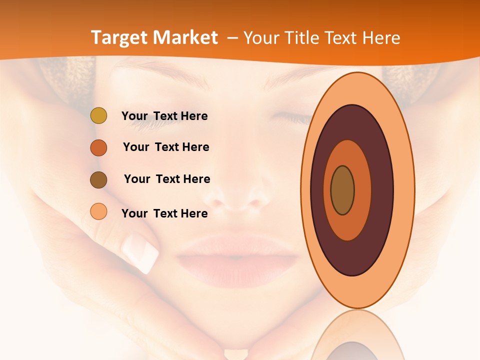 A Woman With A Towel On Her Head With Her Eyes Closed PowerPoint Template