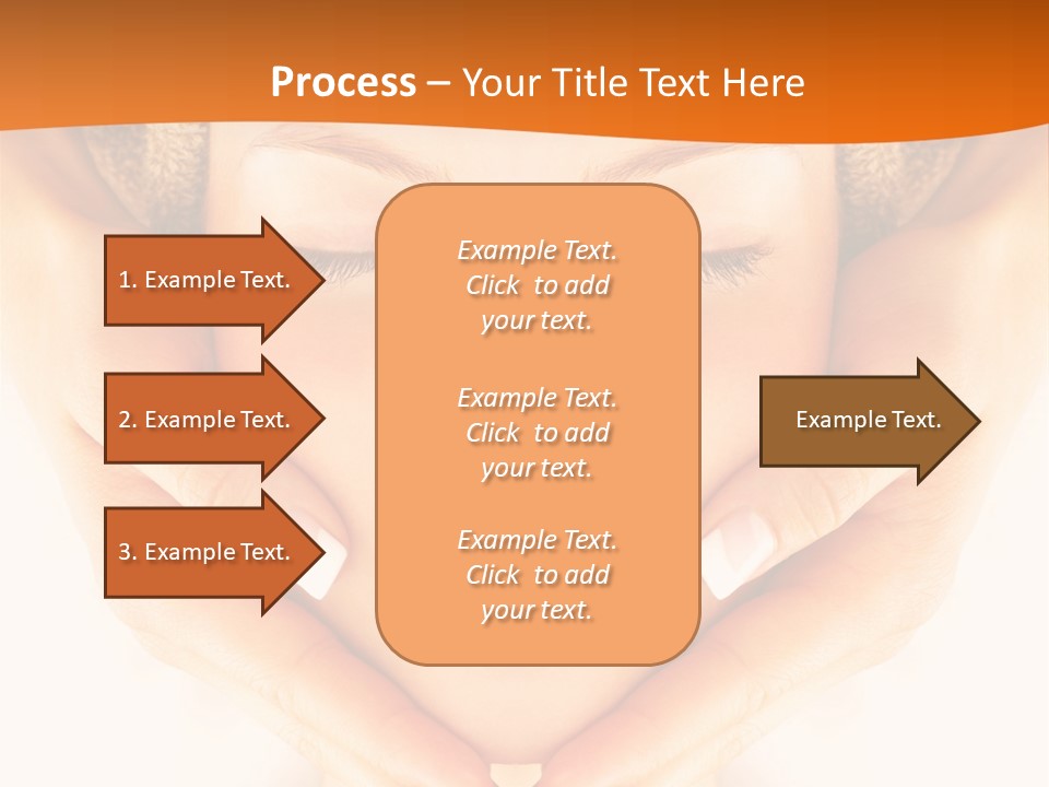 A Woman With A Towel On Her Head With Her Eyes Closed PowerPoint Template