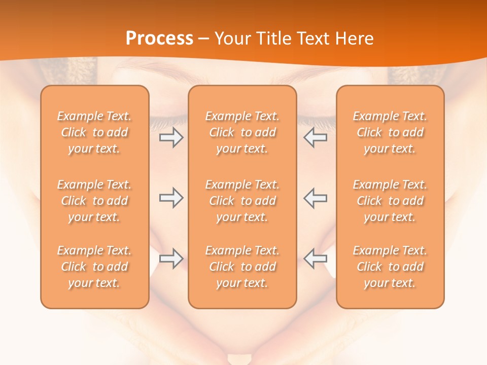 A Woman With A Towel On Her Head With Her Eyes Closed PowerPoint Template