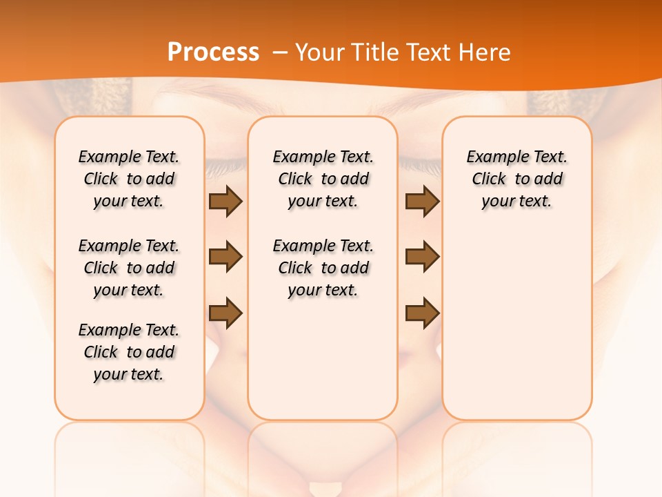 A Woman With A Towel On Her Head With Her Eyes Closed PowerPoint Template