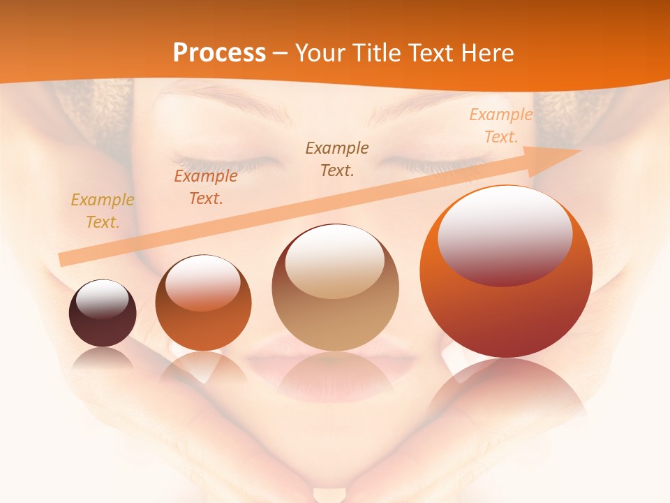 A Woman With A Towel On Her Head With Her Eyes Closed PowerPoint Template