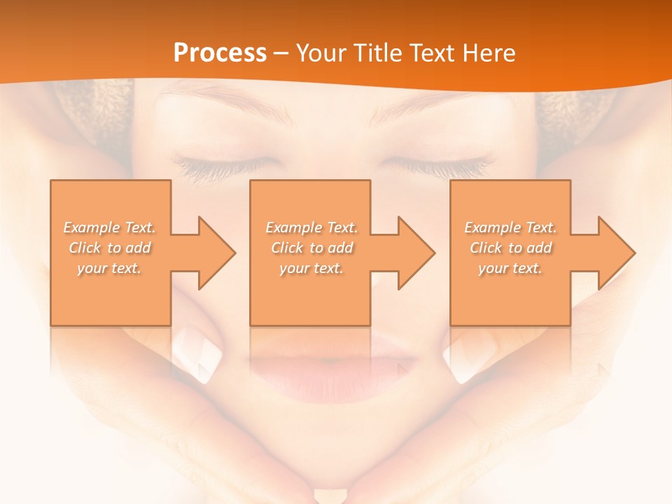 A Woman With A Towel On Her Head With Her Eyes Closed PowerPoint Template