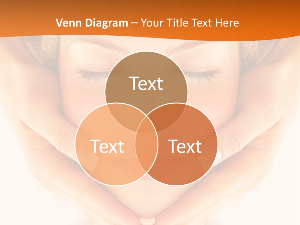 A Woman With A Towel On Her Head With Her Eyes Closed PowerPoint Template