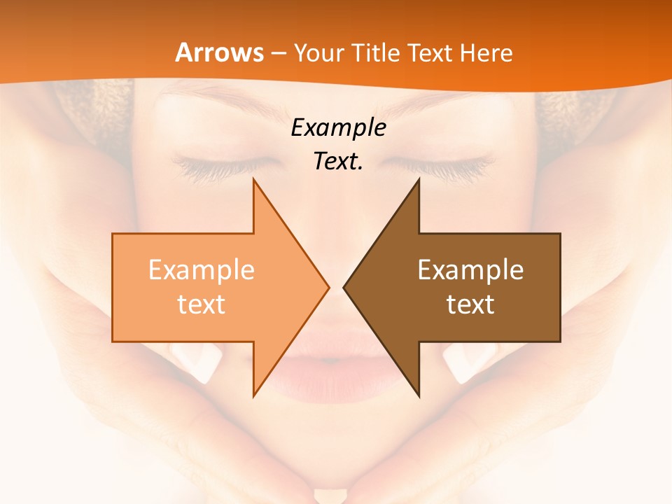 A Woman With A Towel On Her Head With Her Eyes Closed PowerPoint Template