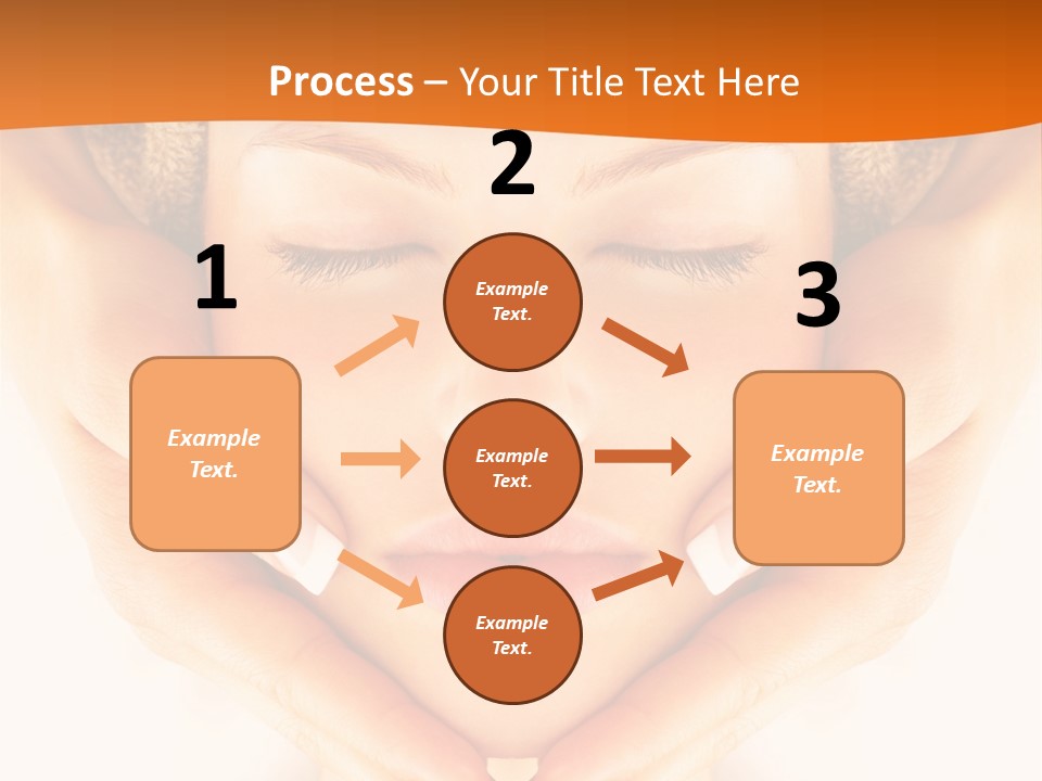 A Woman With A Towel On Her Head With Her Eyes Closed PowerPoint Template