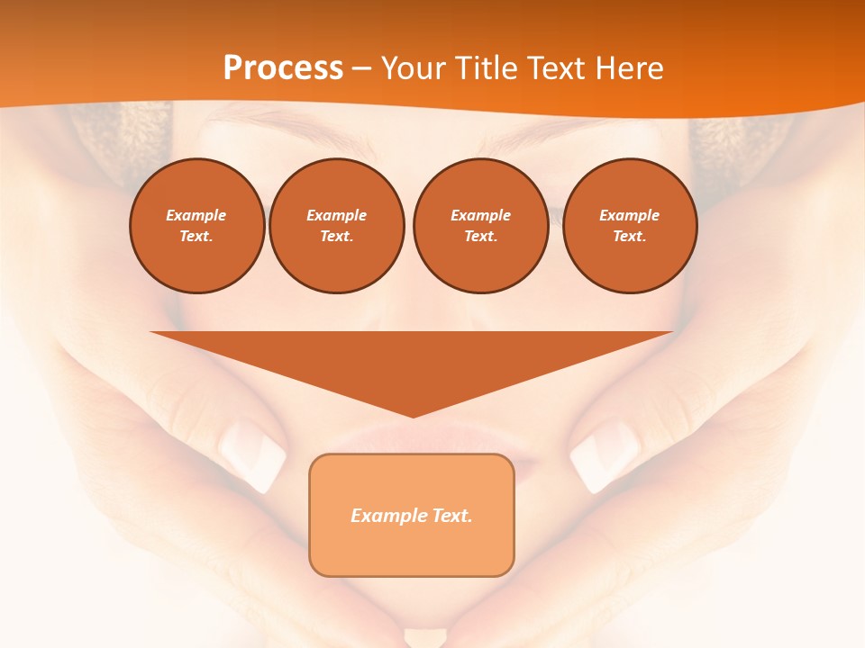 A Woman With A Towel On Her Head With Her Eyes Closed PowerPoint Template