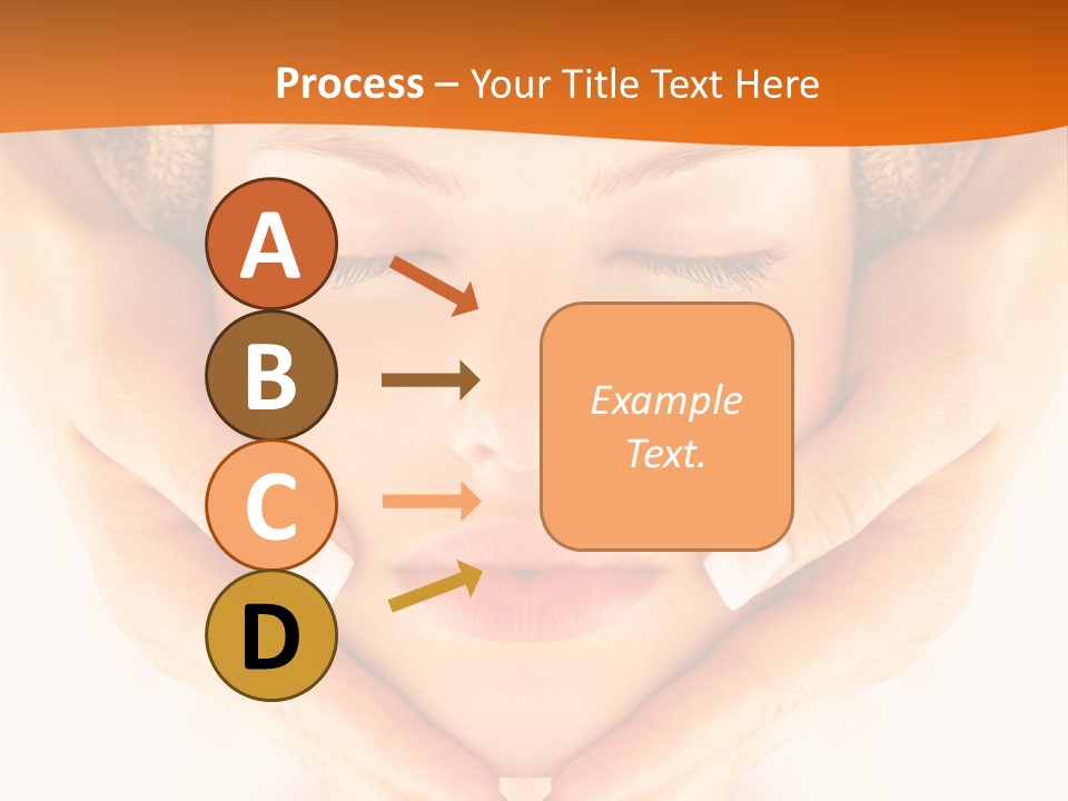 A Woman With A Towel On Her Head With Her Eyes Closed PowerPoint Template