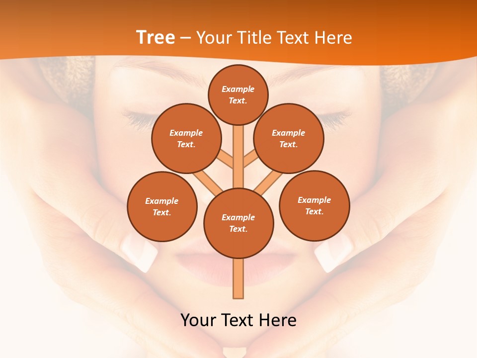 A Woman With A Towel On Her Head With Her Eyes Closed PowerPoint Template