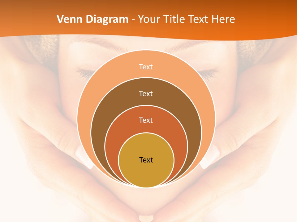 A Woman With A Towel On Her Head With Her Eyes Closed PowerPoint Template