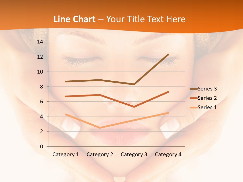 A Woman With A Towel On Her Head With Her Eyes Closed PowerPoint Template