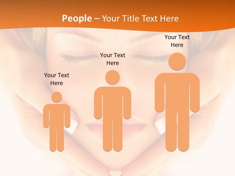 A Woman With A Towel On Her Head With Her Eyes Closed PowerPoint Template