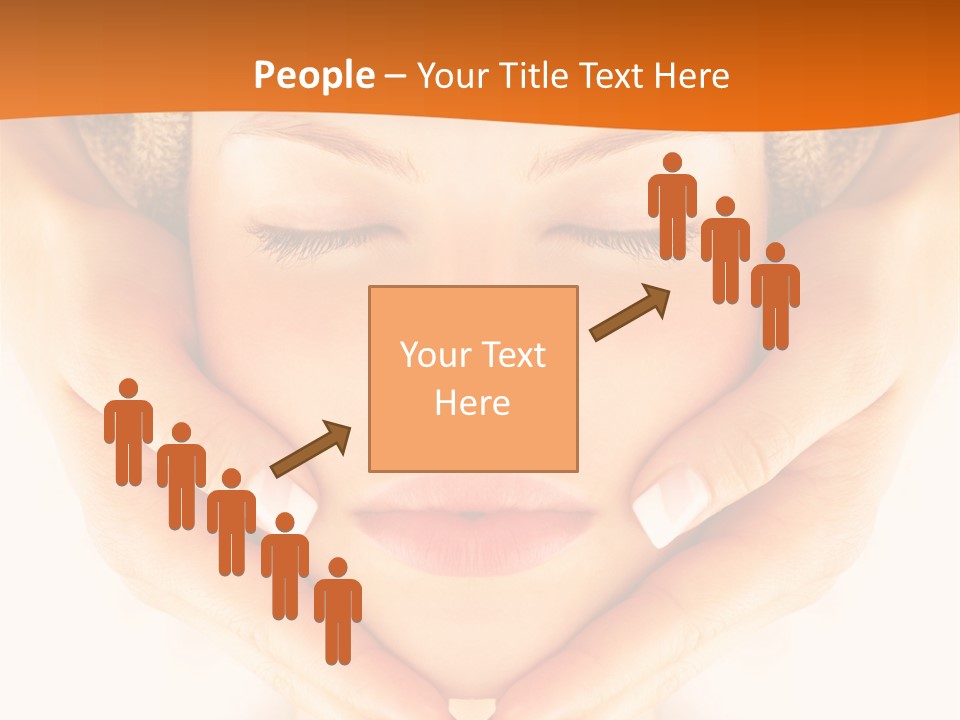 A Woman With A Towel On Her Head With Her Eyes Closed PowerPoint Template