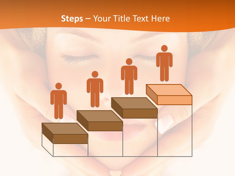 A Woman With A Towel On Her Head With Her Eyes Closed PowerPoint Template