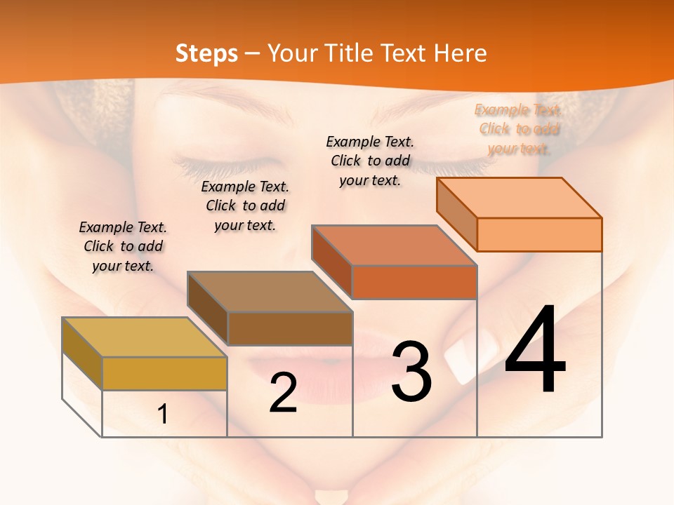 A Woman With A Towel On Her Head With Her Eyes Closed PowerPoint Template