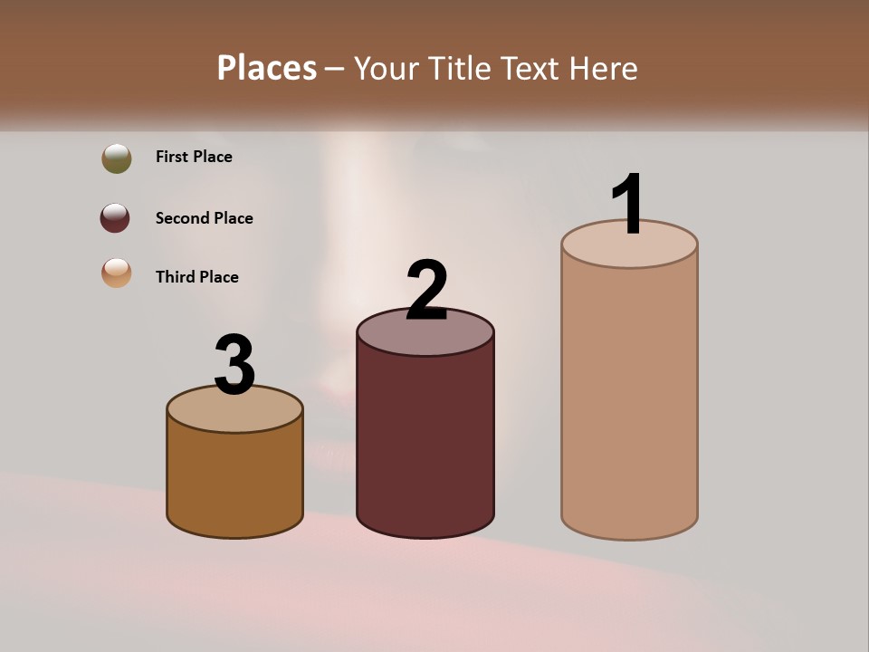 A Woman With A Red Scarf Around Her Neck PowerPoint Template