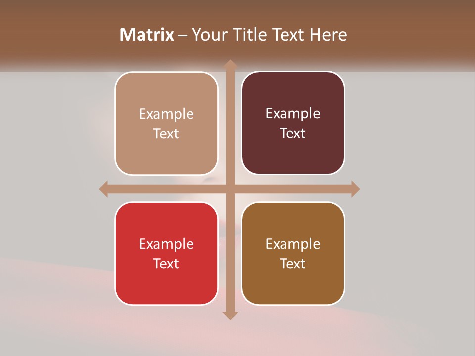 A Woman With A Red Scarf Around Her Neck PowerPoint Template