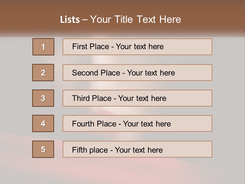 A Woman With A Red Scarf Around Her Neck PowerPoint Template
