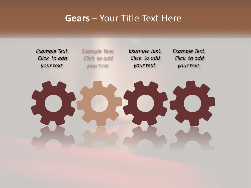 A Woman With A Red Scarf Around Her Neck PowerPoint Template