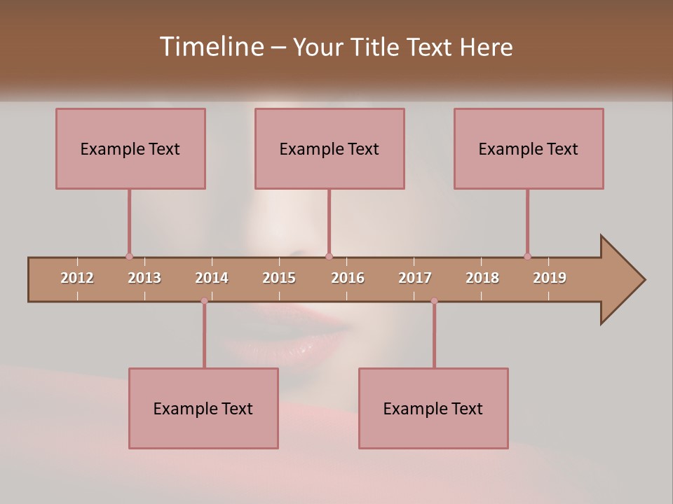 A Woman With A Red Scarf Around Her Neck PowerPoint Template