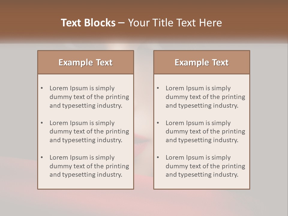 A Woman With A Red Scarf Around Her Neck PowerPoint Template