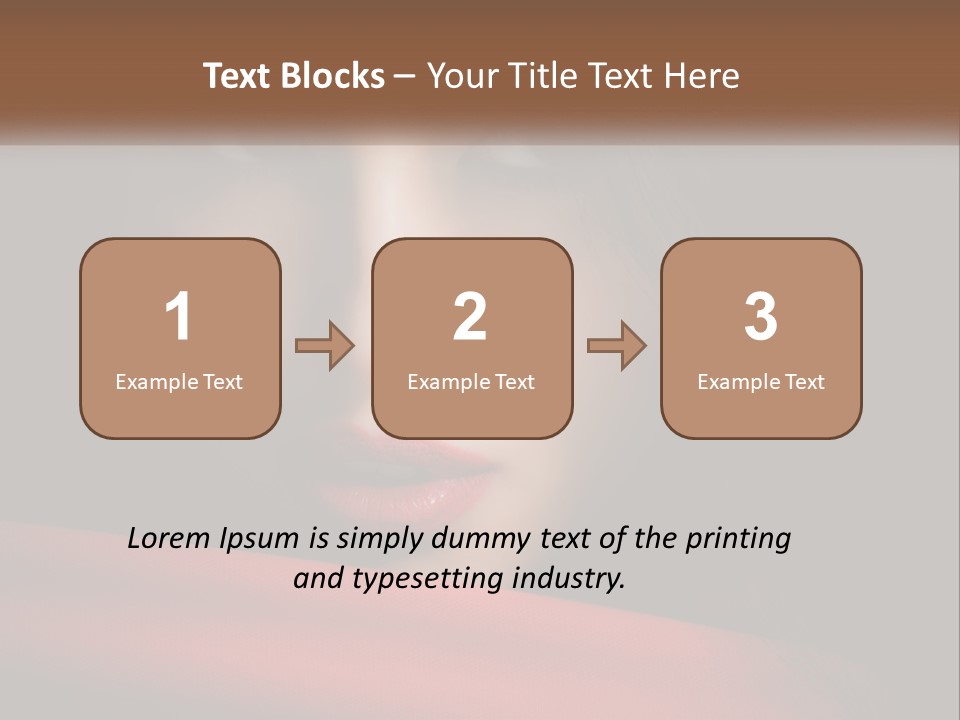 A Woman With A Red Scarf Around Her Neck PowerPoint Template