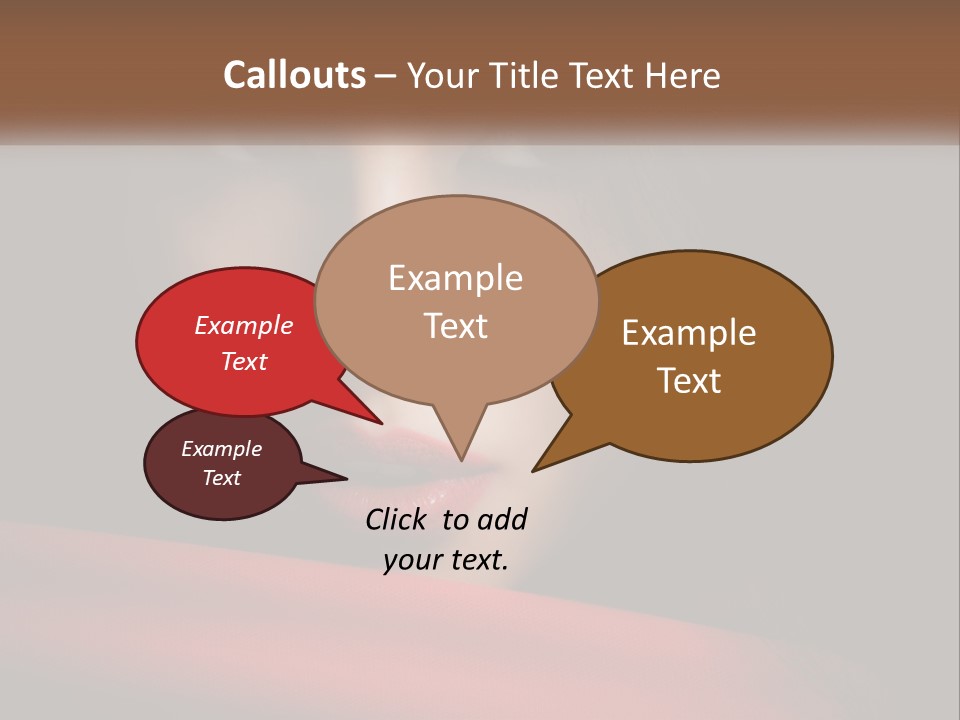 A Woman With A Red Scarf Around Her Neck PowerPoint Template