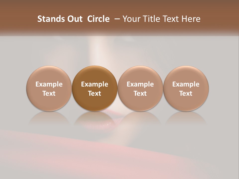 A Woman With A Red Scarf Around Her Neck PowerPoint Template