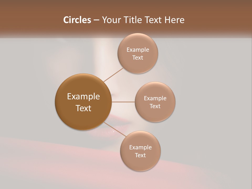 A Woman With A Red Scarf Around Her Neck PowerPoint Template