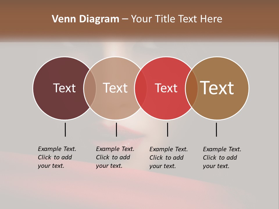 A Woman With A Red Scarf Around Her Neck PowerPoint Template