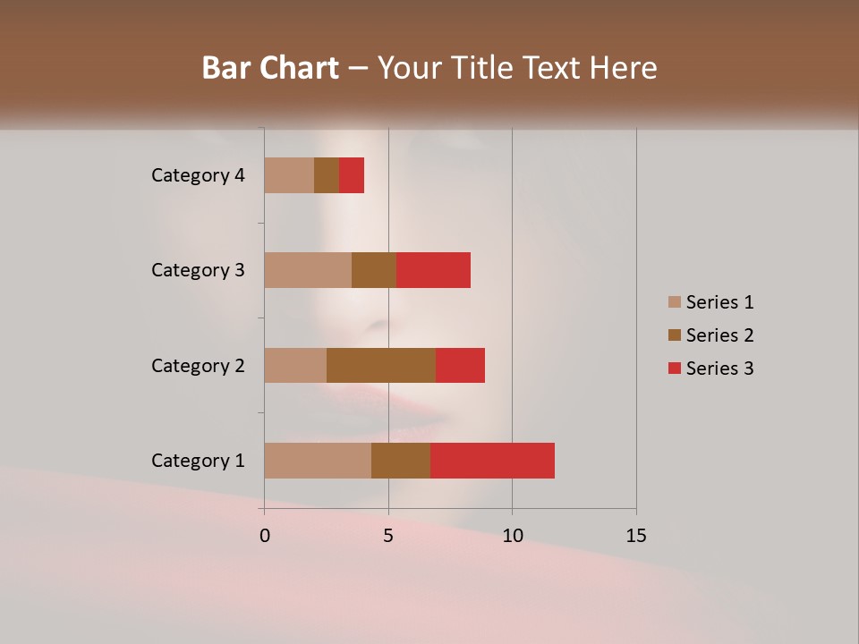 A Woman With A Red Scarf Around Her Neck PowerPoint Template
