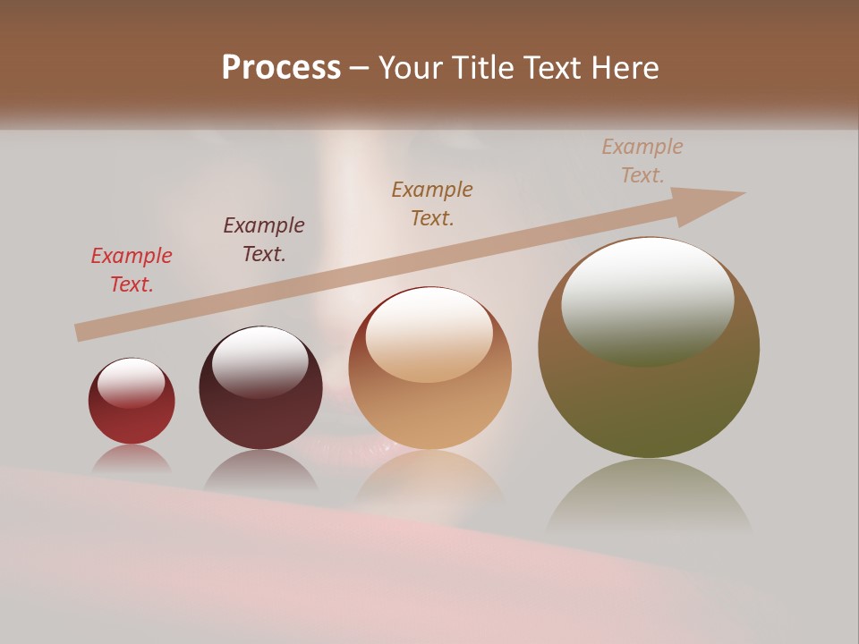 A Woman With A Red Scarf Around Her Neck PowerPoint Template